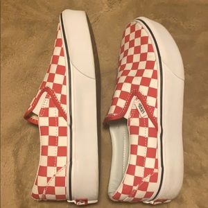 Red & white checkered vans